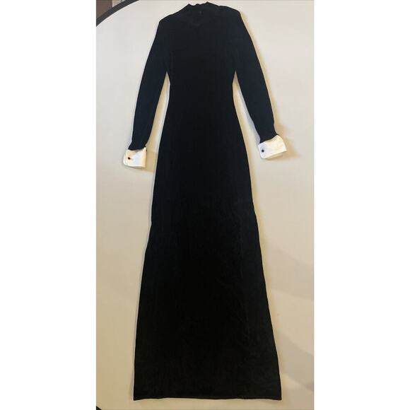 Ralph Lauren Collection Velvet Turtleneck Evening Sweater Maxi Dress Long Size L - Picture 5 of 9